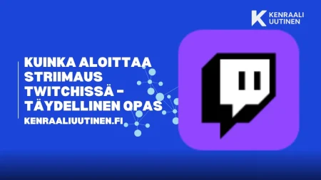 Kuinka aloittaa striimaus twitchissä