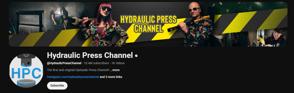 Hydraulic Press Channel - YouTube-kanava