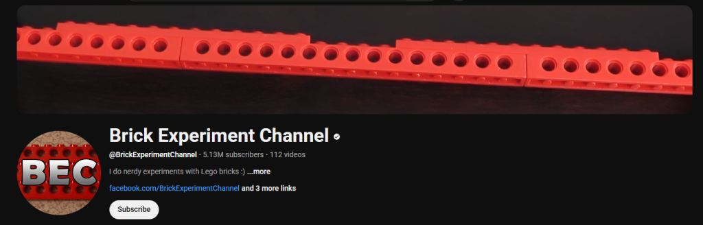 Brick Experiment Channel - YouTube-kanava