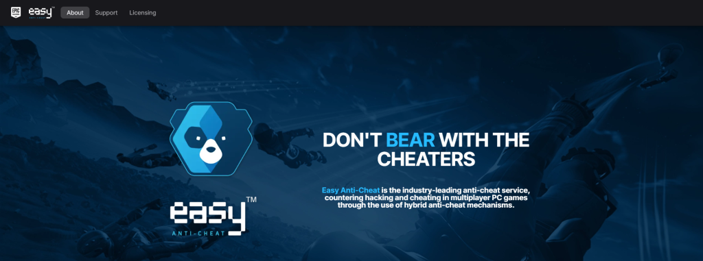 Easy Anti-Cheat (EAC) - huijauksenesto-ohjelmistoa