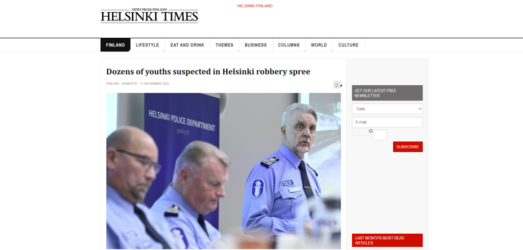 Teknologiaosio Helsinki Times