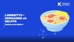 Kulhollinen perinteistä suomalaista lohikeittoa